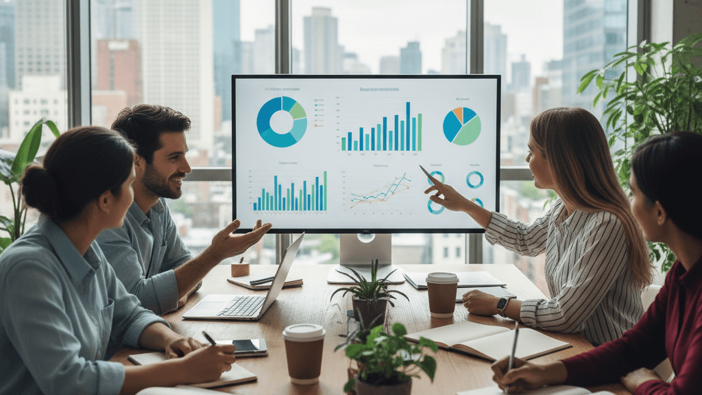 Responsive website mockup for an SEO Agency showcasing service pages and case studies