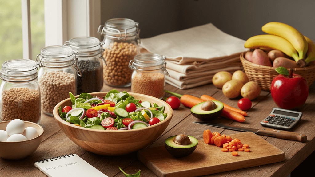 Planifica tu cocina vegetariana para ahorrar dinero y reducir desperdicio